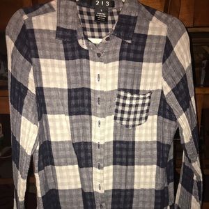 213 Black & White plaid shirt